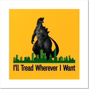 Don't Tread On Me Flag Funny Monster Posters and Art